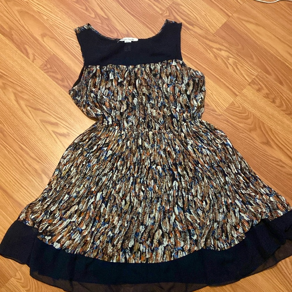 Fall Color Knee Length Dress